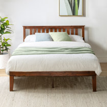 Espresso bed deals frame full